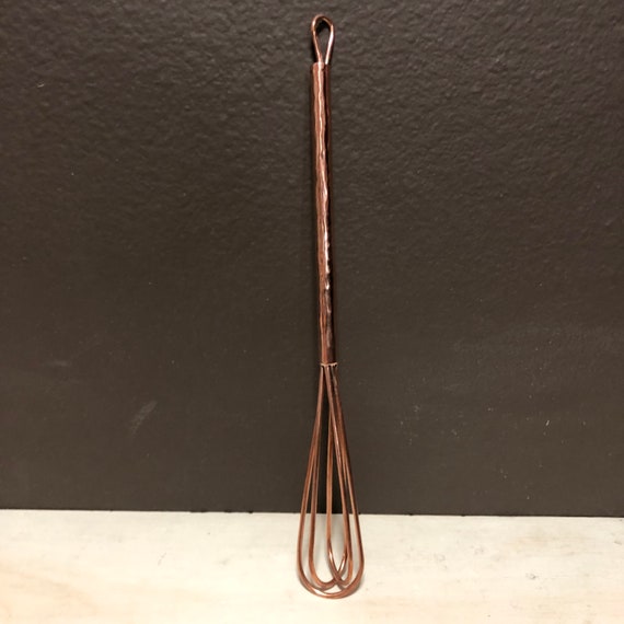 Handcrafted Pure Copper Mini Bar and Cocktail Whisk 
