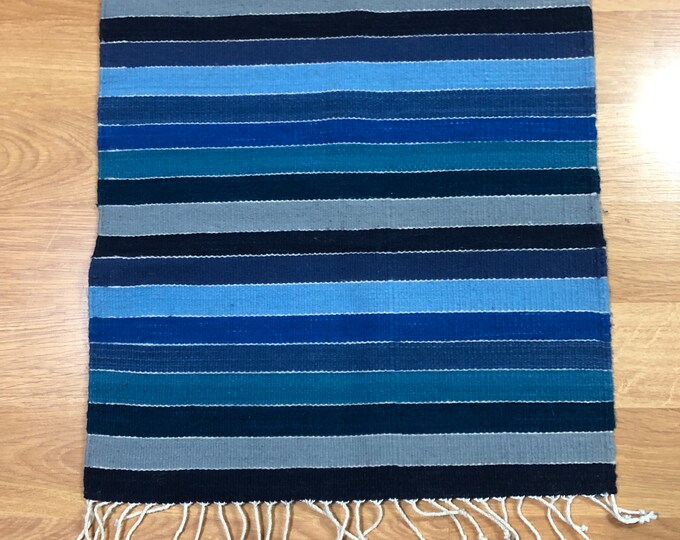Zapotec handwoven merino wool textile (20” x 19.5”)