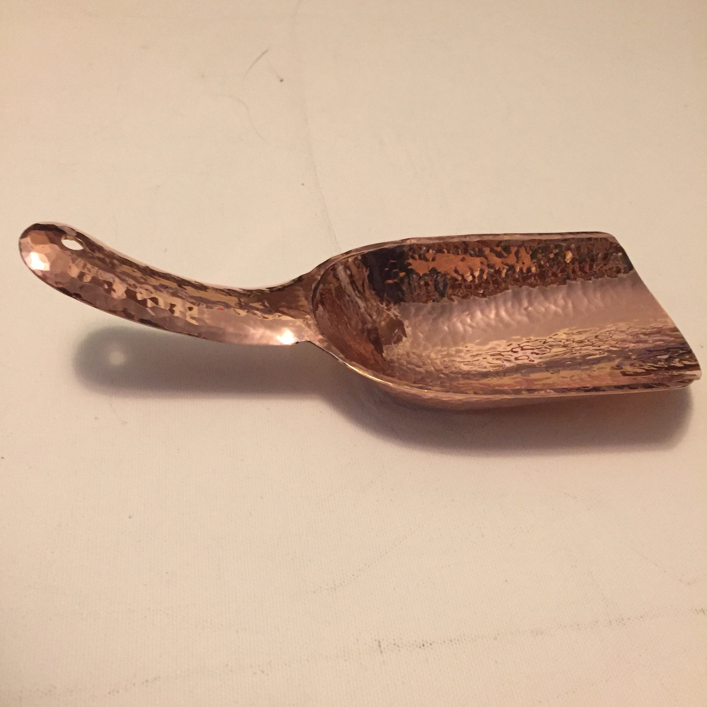 Hammered Copper Ice Scoop