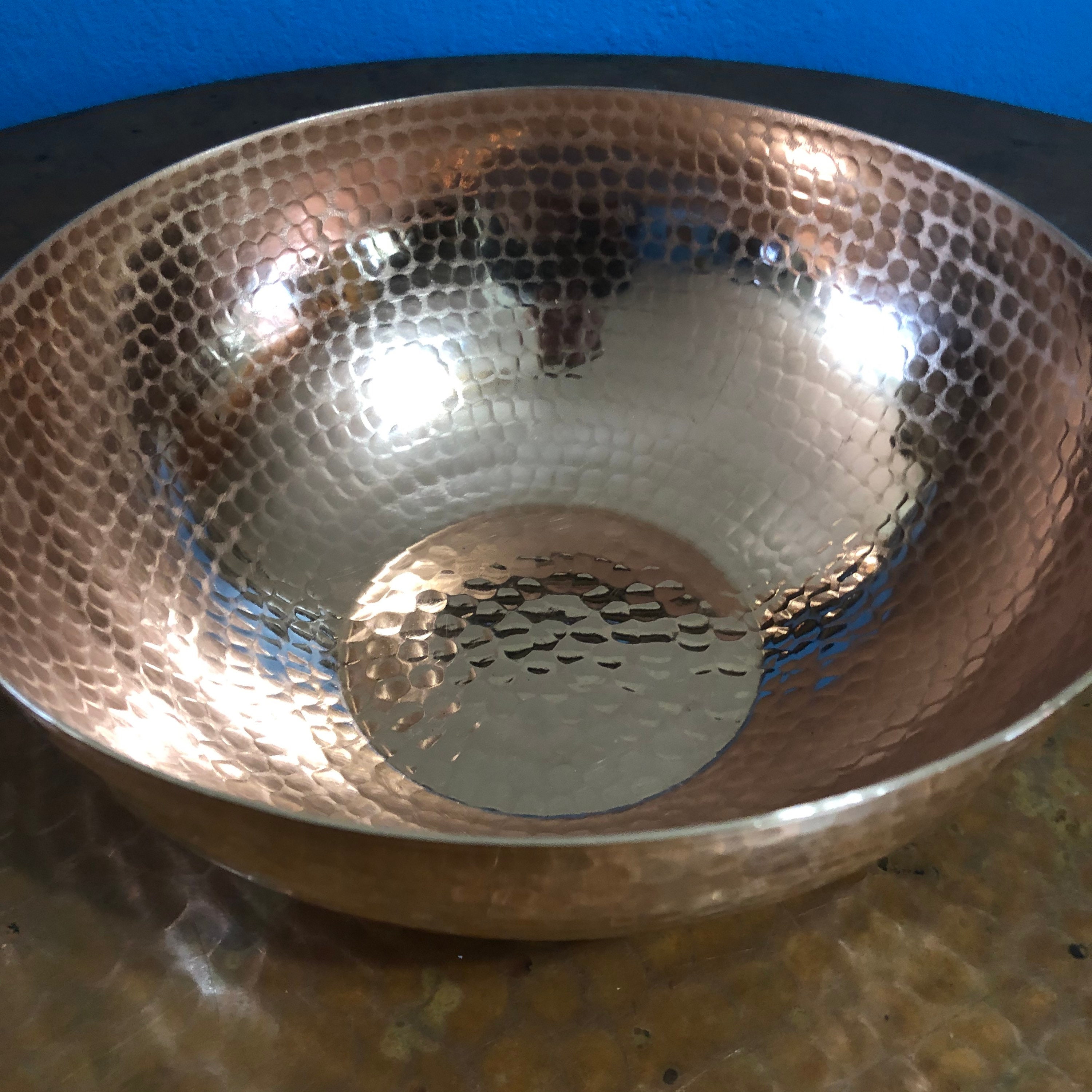 Hand Forged Copper 8\u201d round bowl