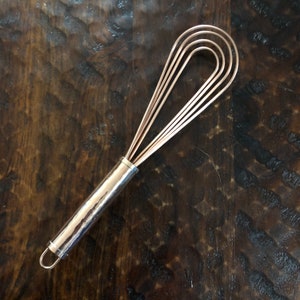 Handcrafted Pure Copper Flat Roux Whisk