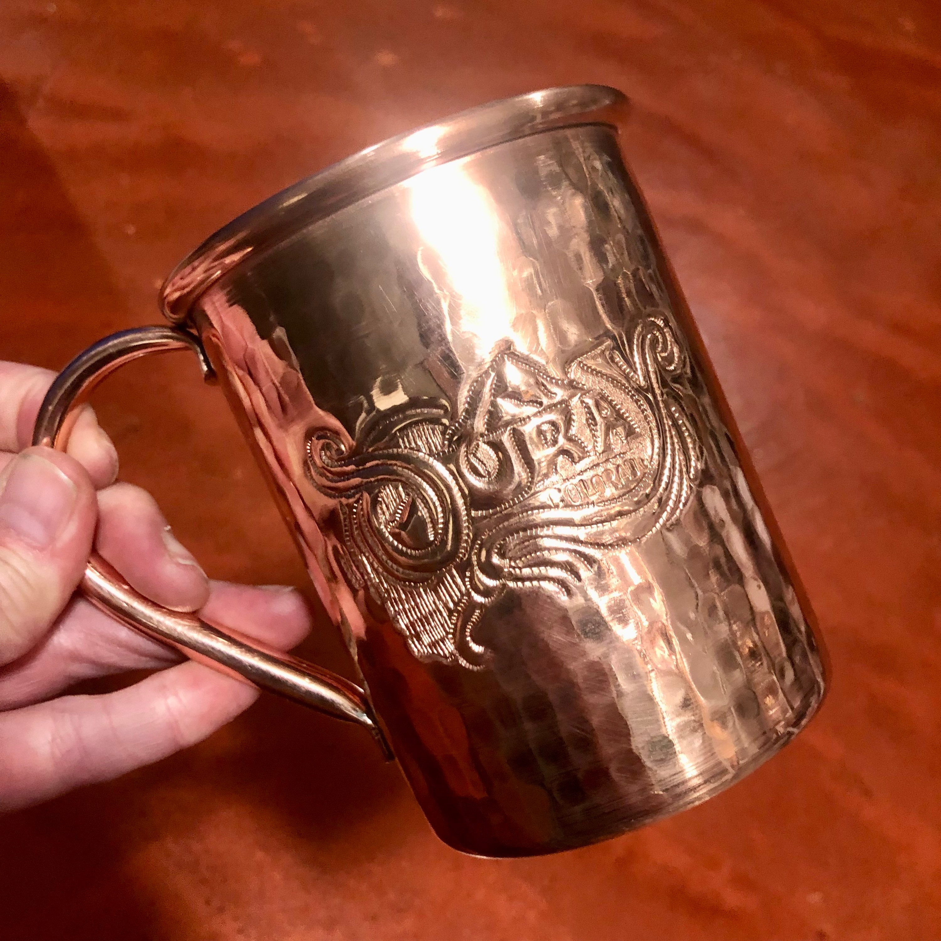 Custom Engraved Copper Moscow Mule Mug, Groomsmen Gift - Burro Classic –  Happily Ever Etched