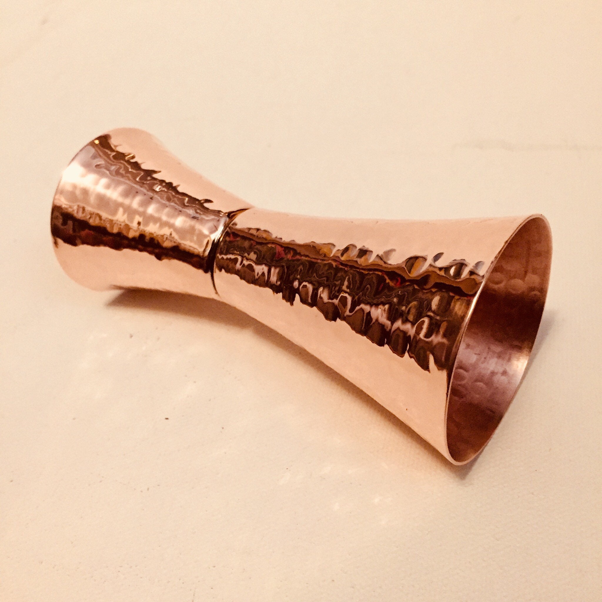 Pure Hammered Copper Jigger 1 oz/2 oz