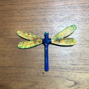 Handcrafted Paper Mache Dragonfly Magnet