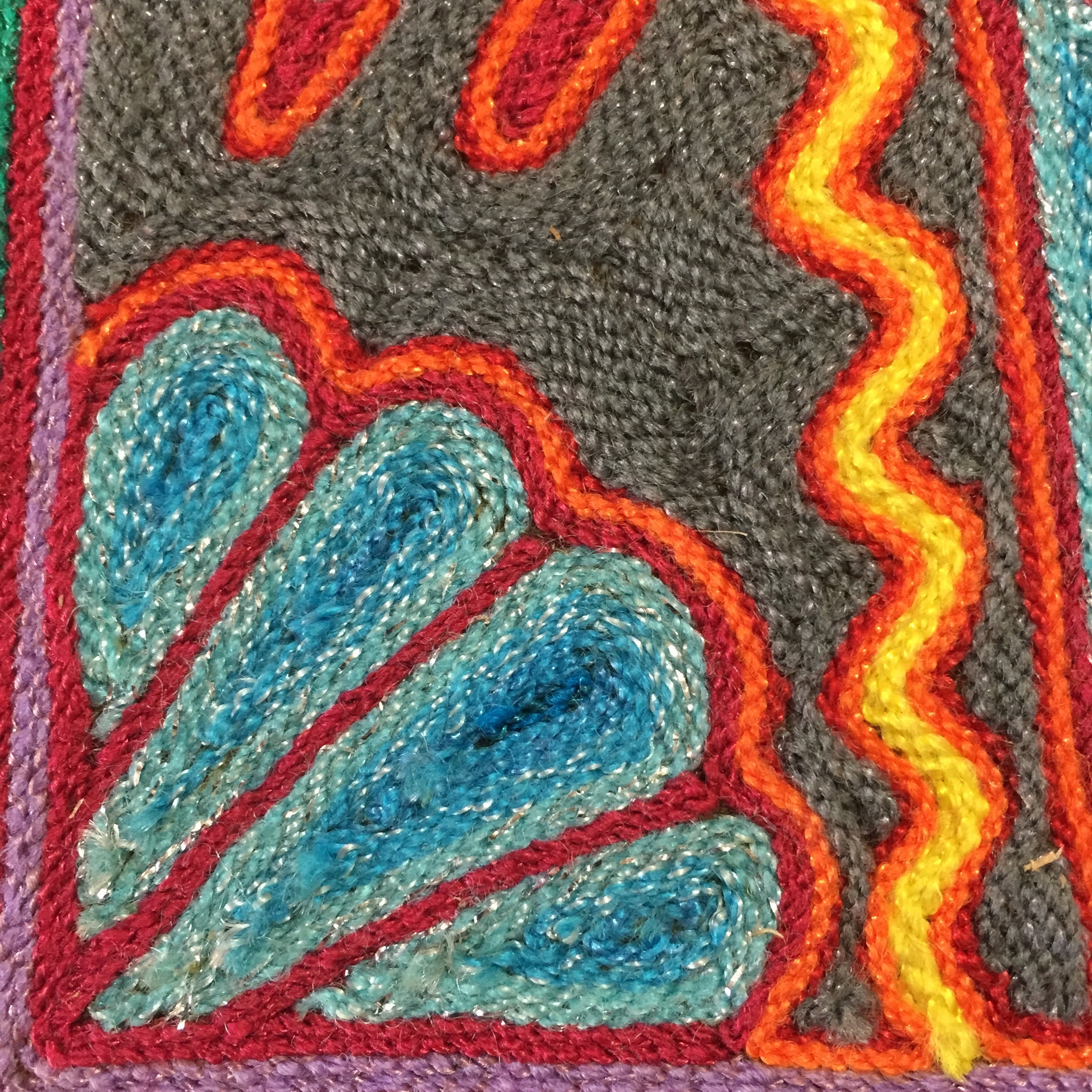 Huichol Yarn Art 4 X4 Prayer Arrow Huichol Yarn Art 4 X4 Prayer Arrow