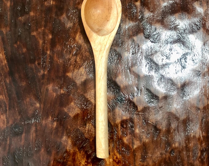 Hand Carved 7” Mesquite Serving Spoon from Guerrero, Mexico