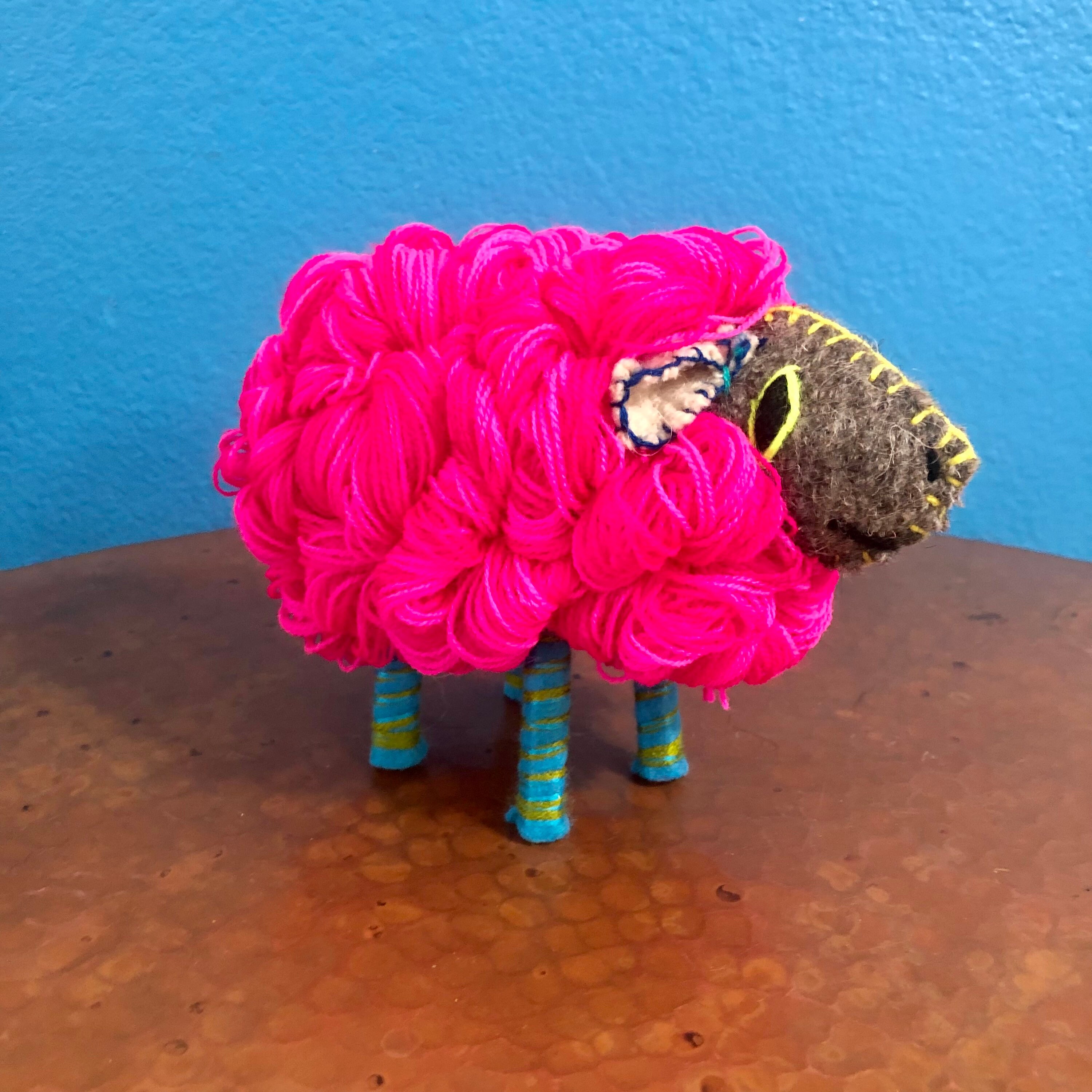 Hand Sewn Stuffed Animal Lamb Plush Toy