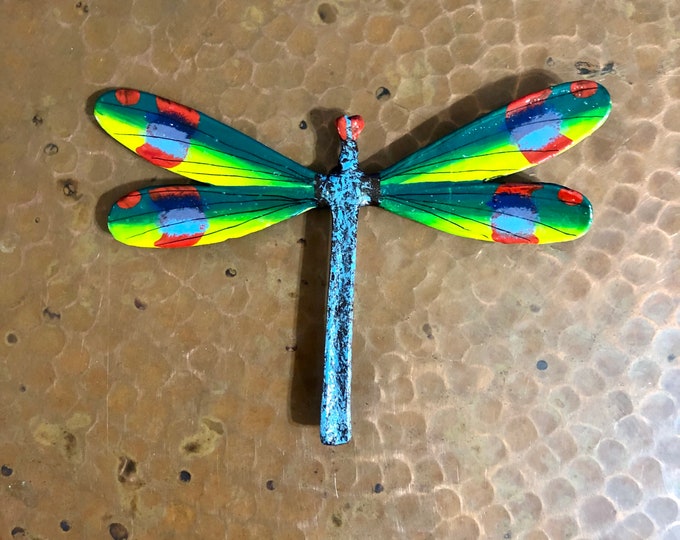 Handcrafted Paper Mache Dragonfly Magnet