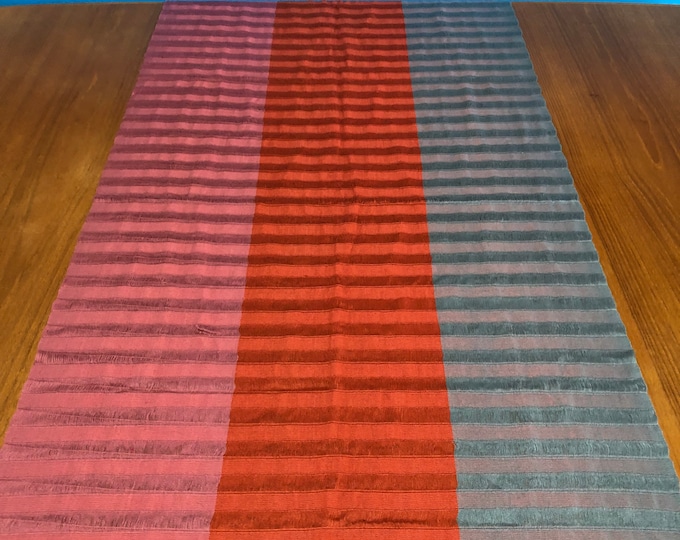 Handwoven Cotton Table Runner from Chiapas, Mexico - 88” x 28”