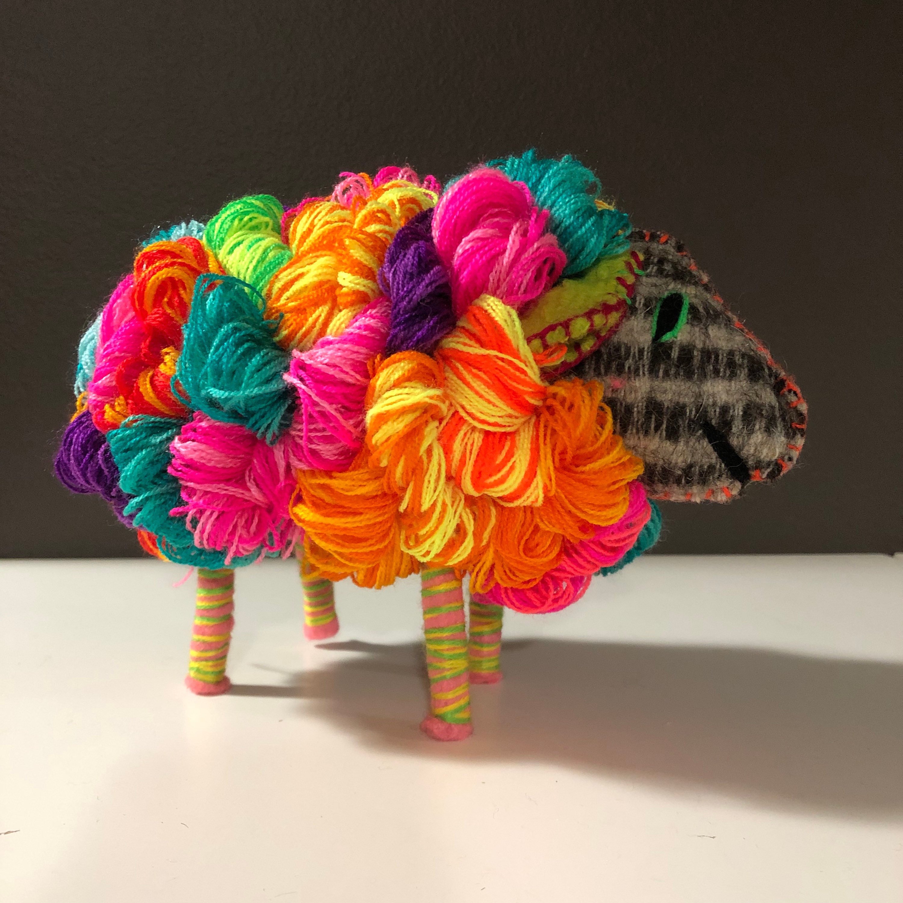 Hand Sewn Stuffed Animal Lamb Plush Toy