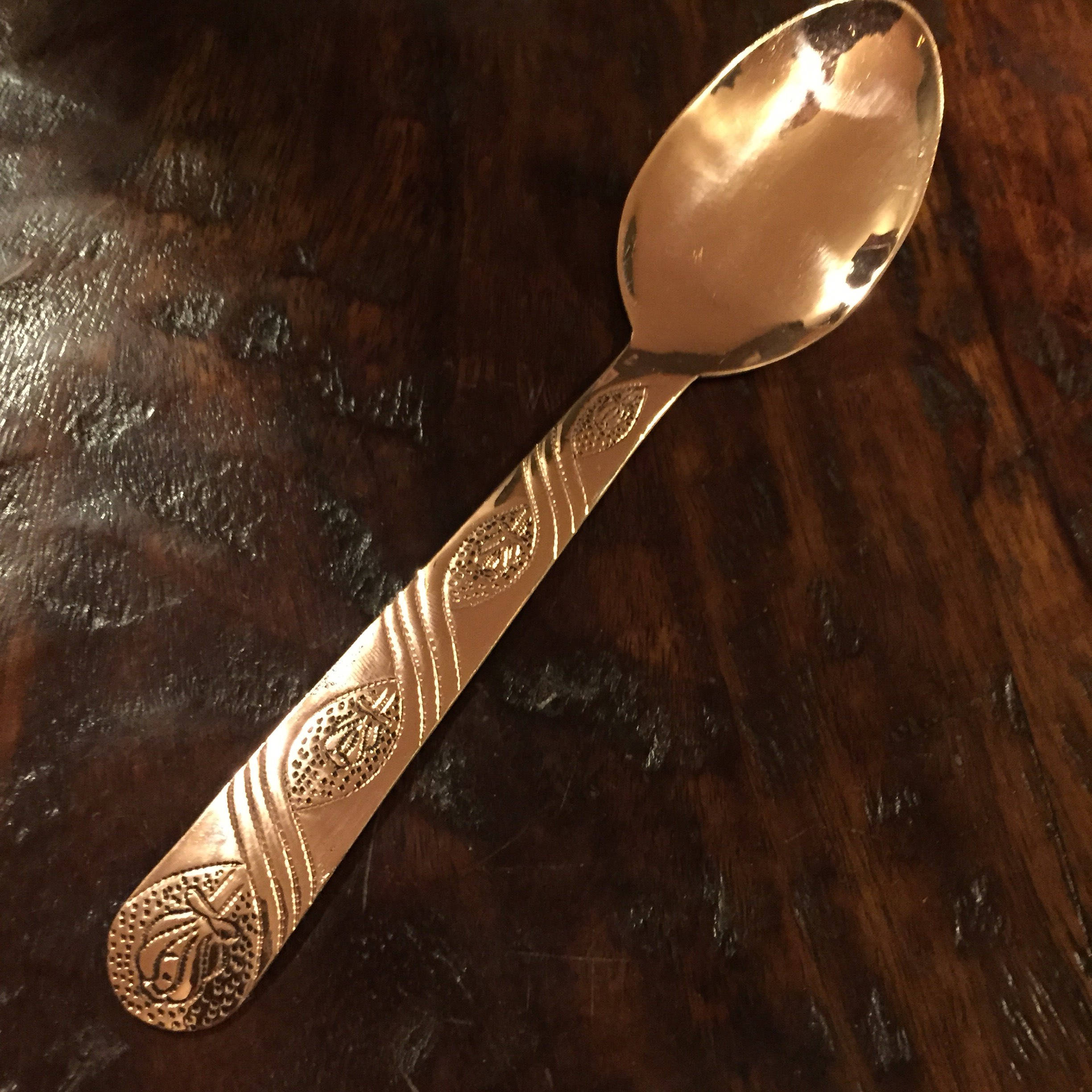 Pure copper spoon 6 3/4 length