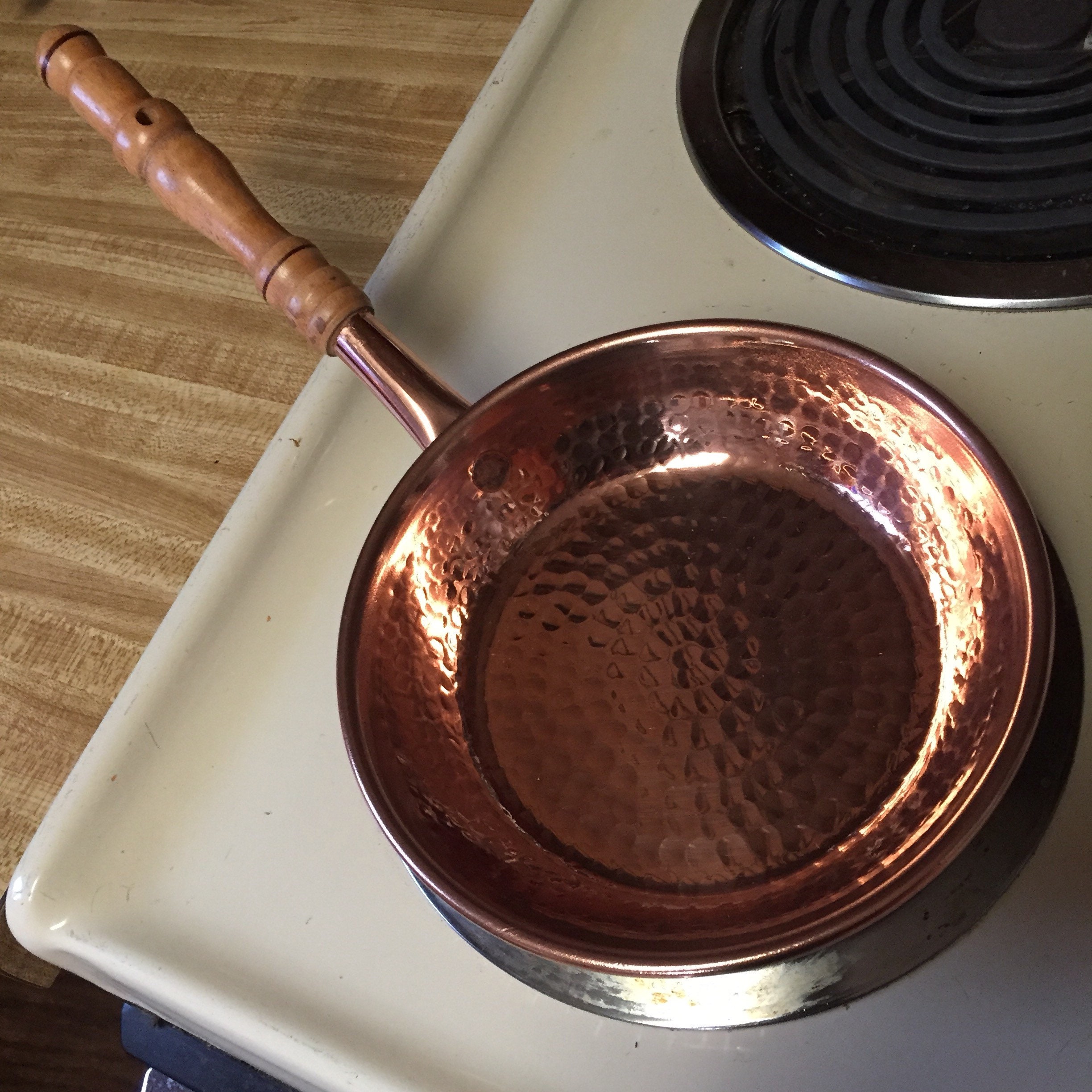 Hammered Copper Skillet Pan 6 3/4” diameter