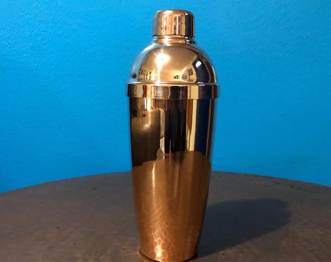 Pure Copper Cobbler Cocktail Shaker - Medium