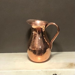 Pure Hammered Copper Pitcher - 2.5 Liters, 100% pure copper