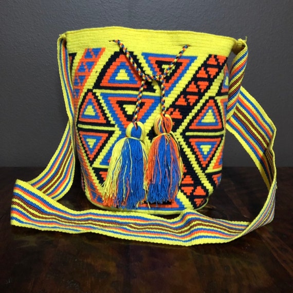 Authentic Wayuú Single Thread Mochila Bag From Colombia - Etsy