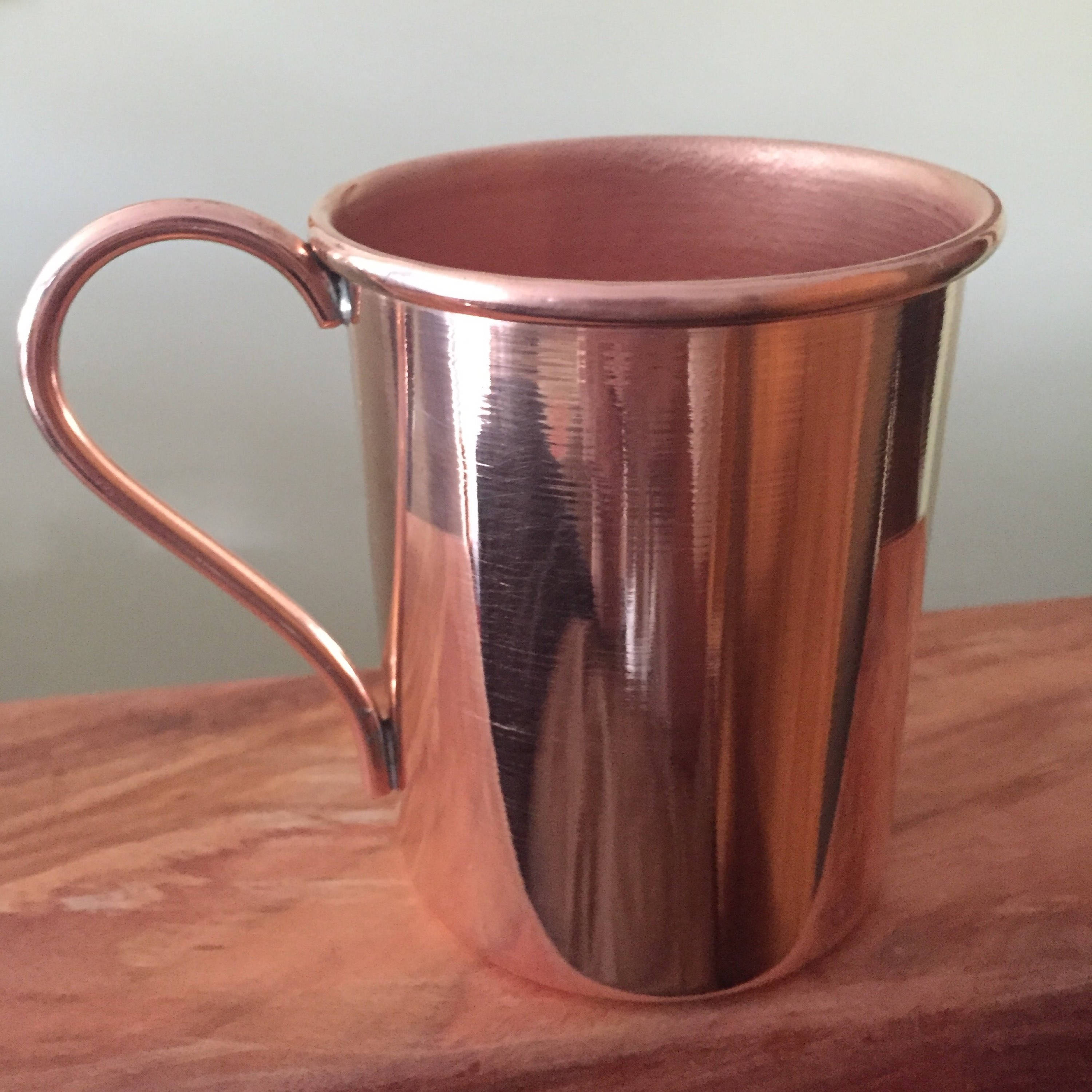 16 oz Moscow Mule Pure Copper Mug smooth polished finish