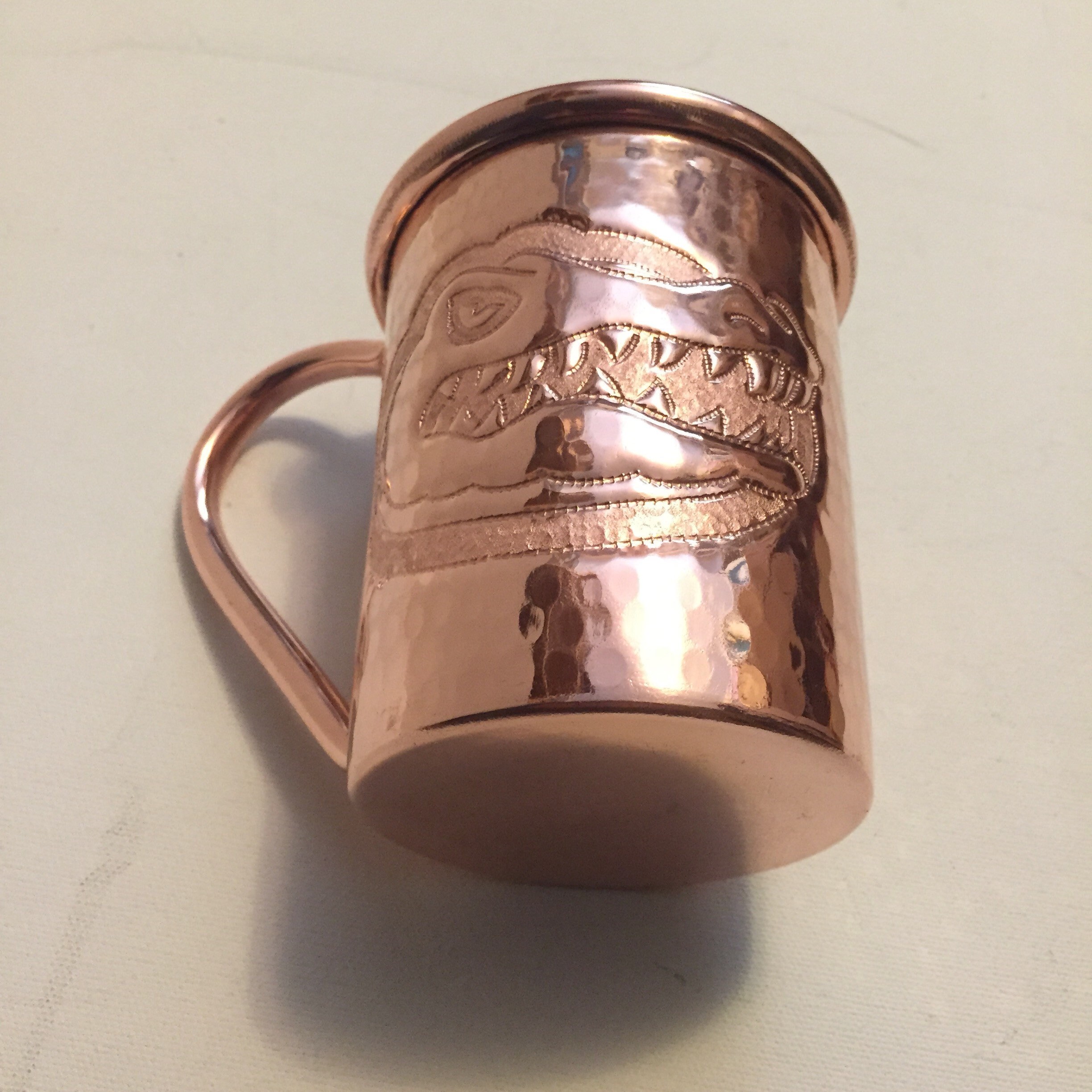 16oz Moscow Mule Hammered Copper Mug w/ Gators engraving