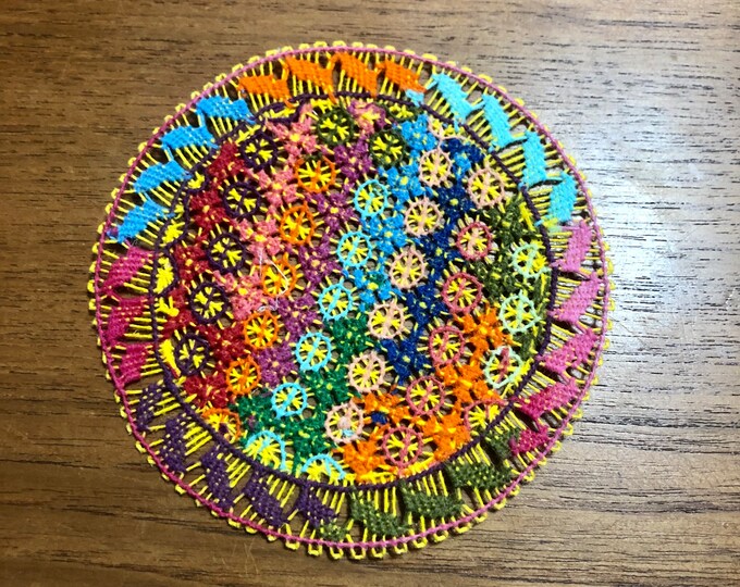 Ñandutí Lacework Art from Itauguá, Paraguay (4.5”)