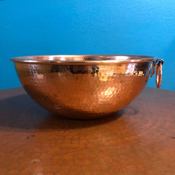 Copper Mixing Bowls Etsy