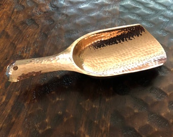 Hammered Copper Ice Scoop