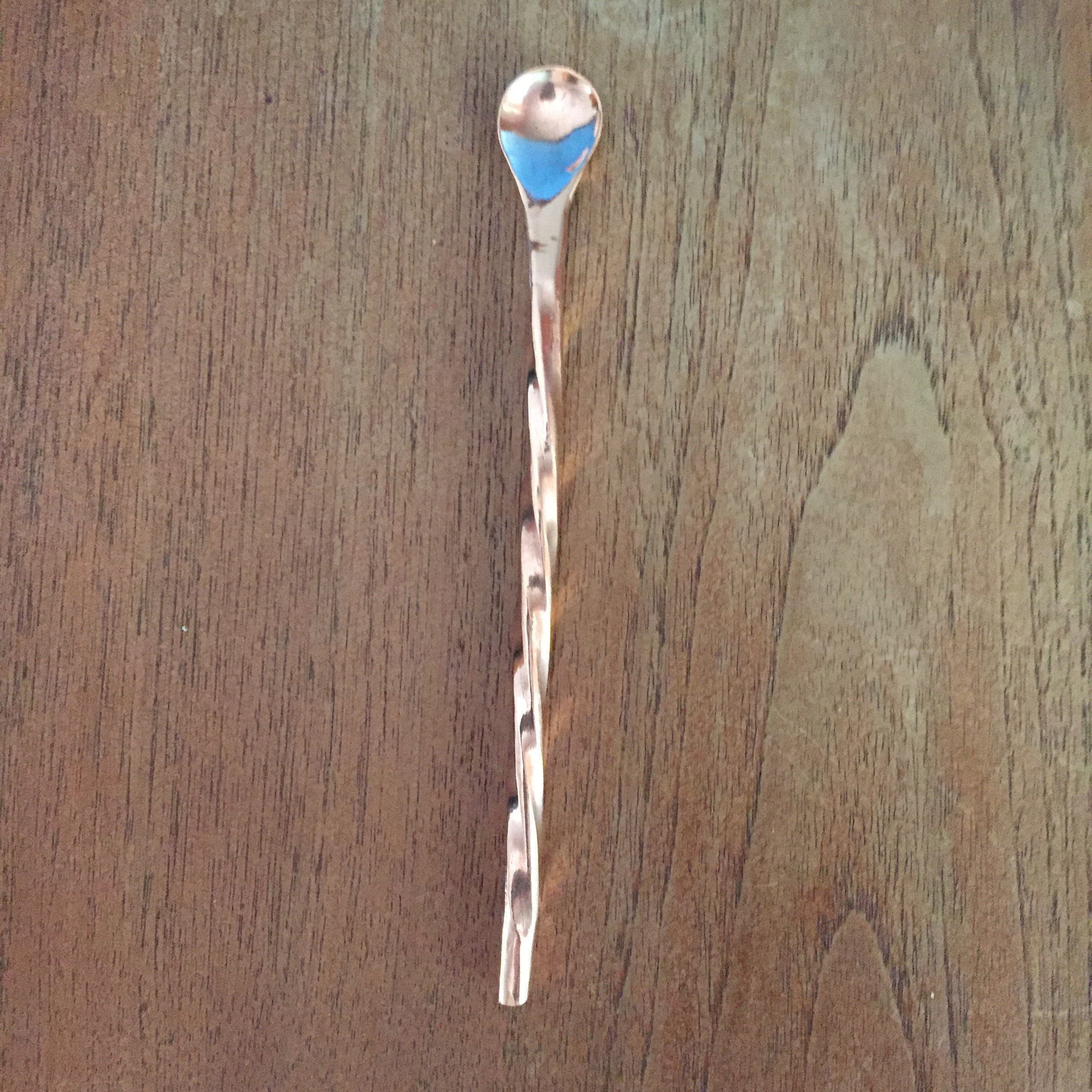 Pure copper cocktail spoon 6 1/2