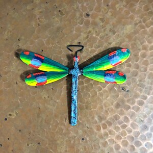 Handcrafted Paper Mache Dragonfly Ornament