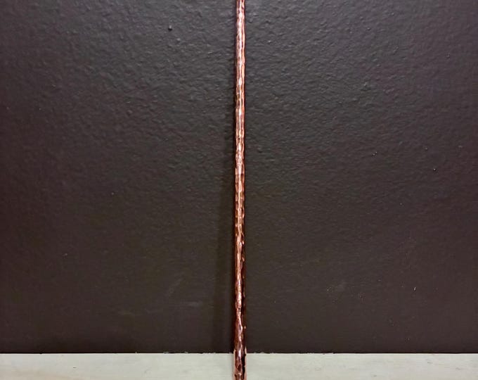 Reusable Hammered Copper Straw - 12”