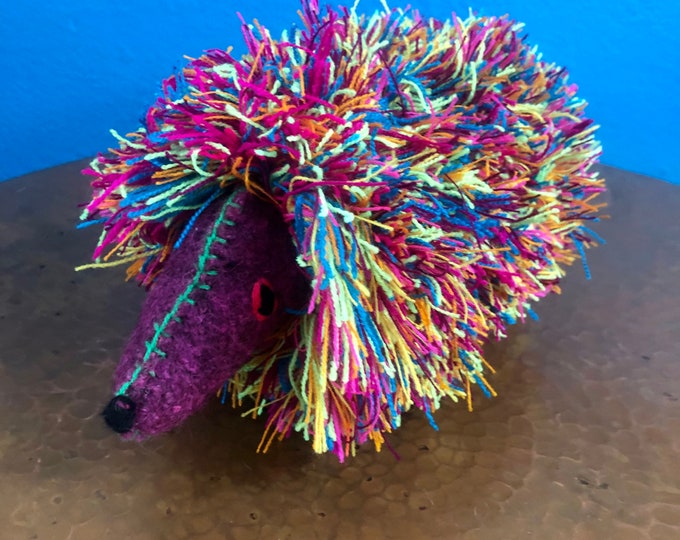 Hand Sewn Stuffed Animal Porcupine Plush Toy