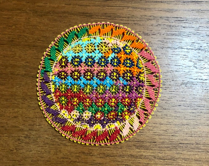 Ñandutí Lacework Art from Itauguá, Paraguay (4.5”)