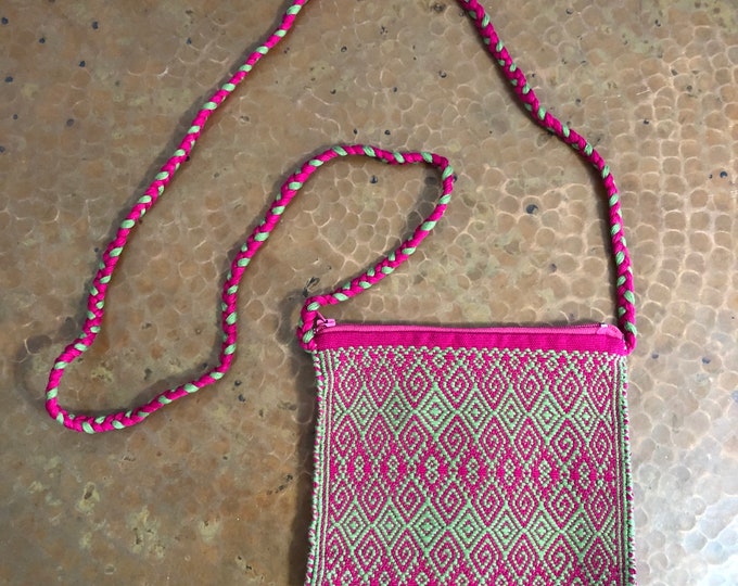 Handwoven Cotton Small Shoulder Bag from Larráinzar, Chiapas, Mexico