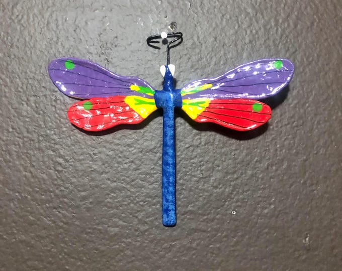 Paper Maché Dragonfly Wall Ornament from Izamal, Yucatán, Mexico