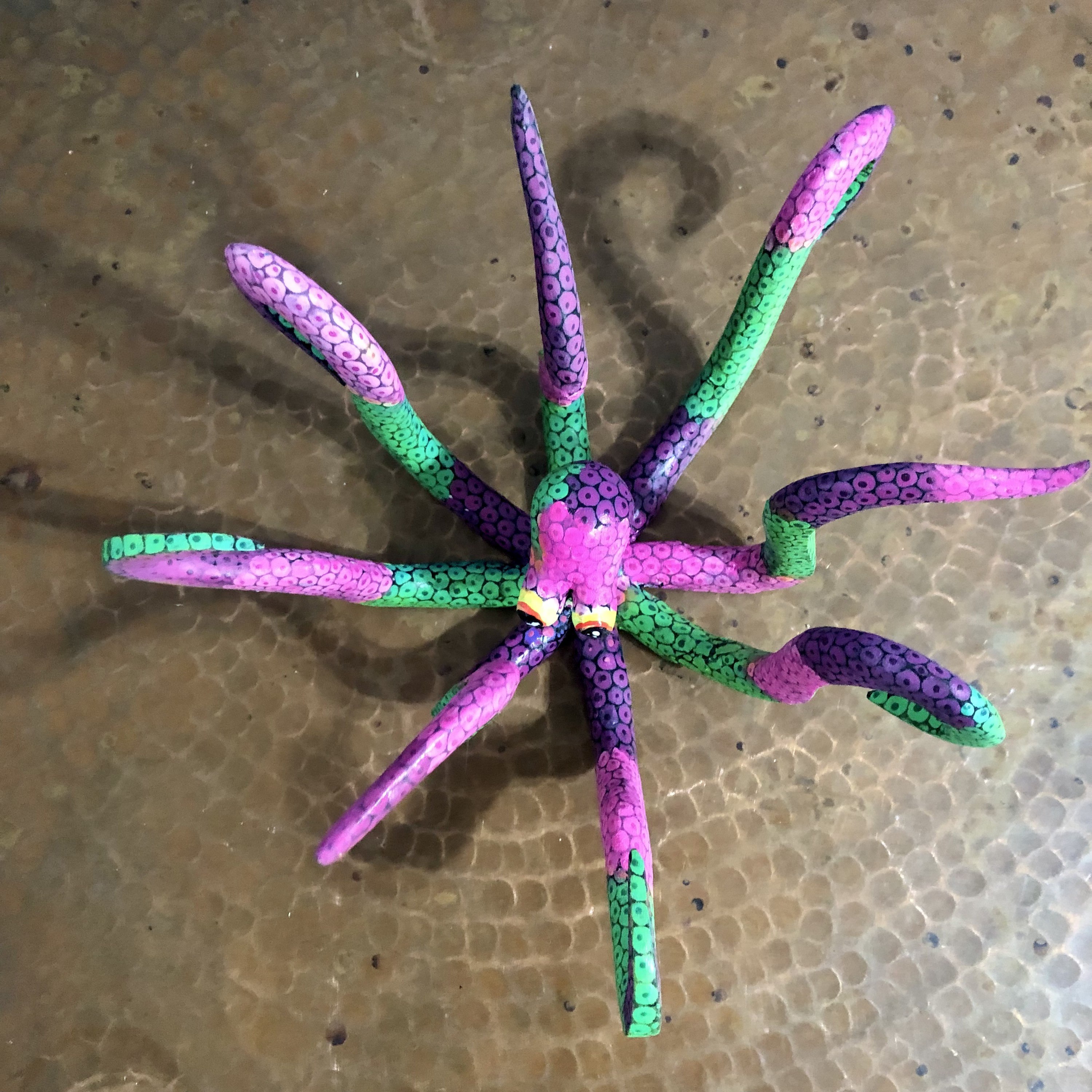 Alebrije Octopus Wood Carving by Esperanza Martinez from Oaxaca, Mexico.