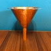 Handcrafted pure hammered copper funnel 