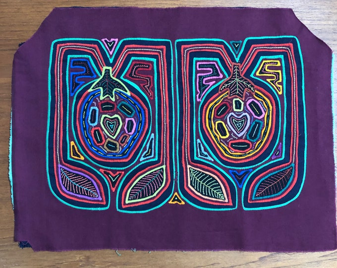 Hand Stitched Kuna Mola Art (approx. 17" x 13")