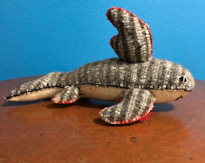 Hand Sewn Stuffed Animal Shark Plush Toy