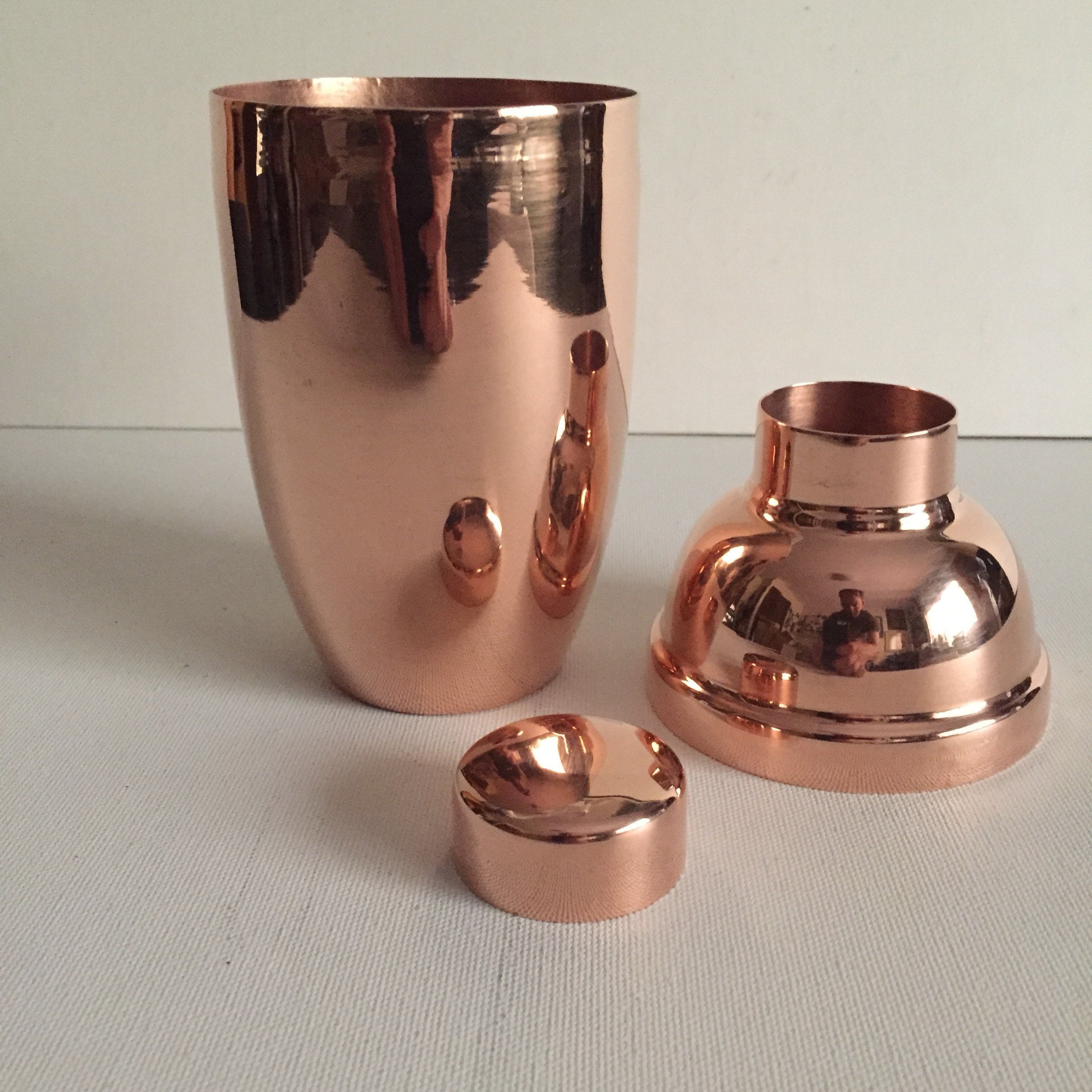 Pure Copper Cobbler Cocktail Shaker Small