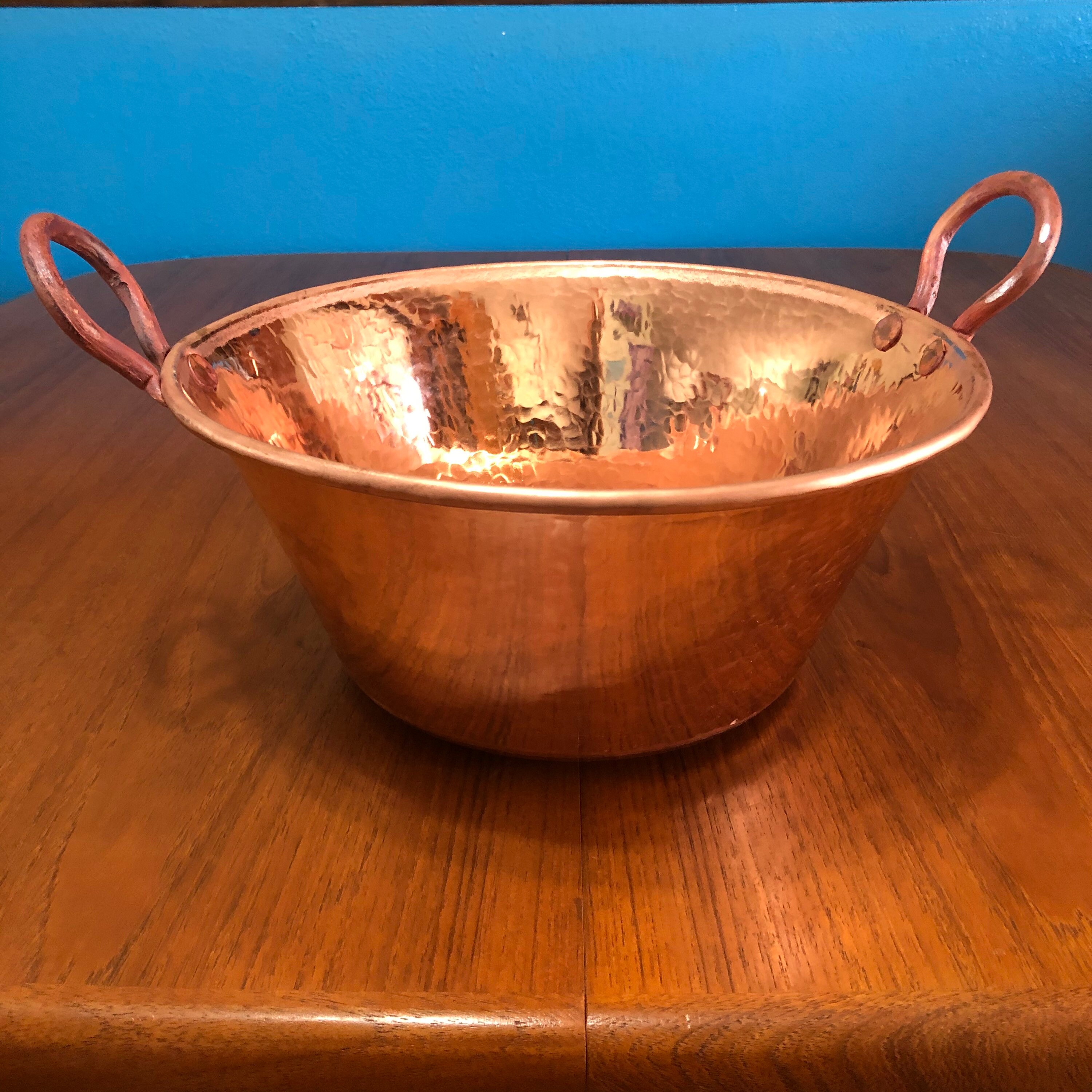 11” Hammered Pure Copper Jam Pan