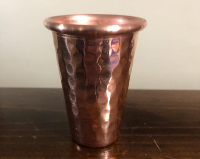 2oz Pure Hammered Copper Shot Glass