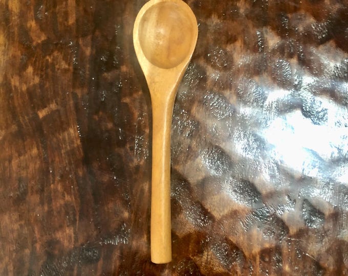 Hand Carved 7” Mesquite Serving Spoon from Guerrero, Mexico