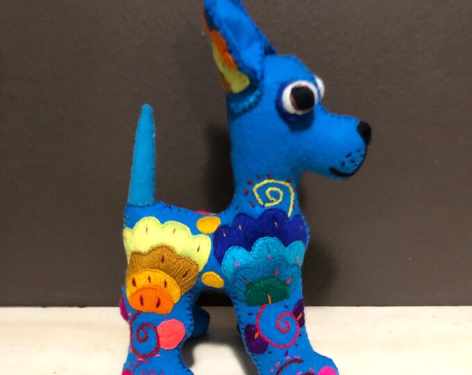 Hand Sewn Stuffed Animal Dog Plush Toy