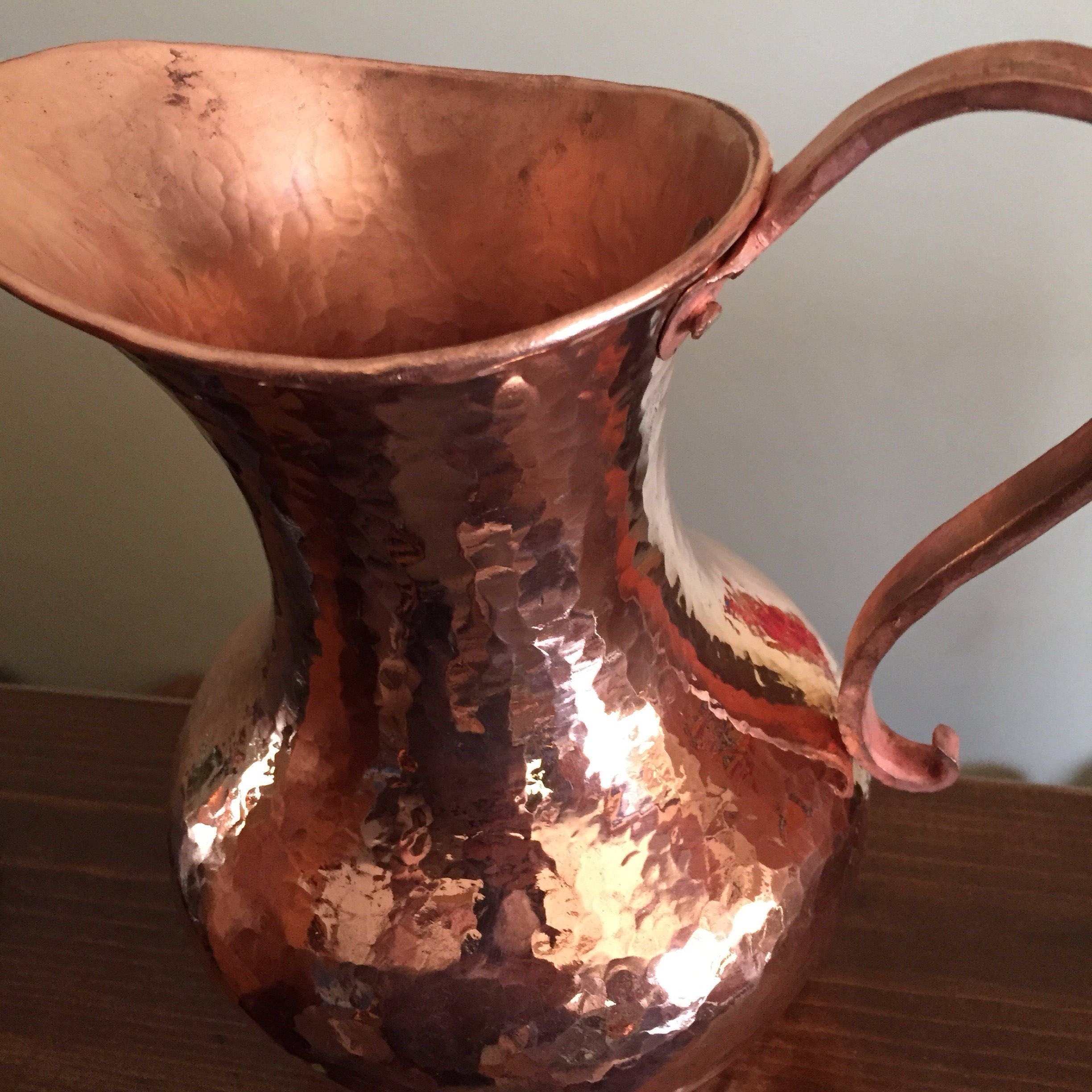 Hammered Copper Pitcher 1.5 Liters, 100 pure copper