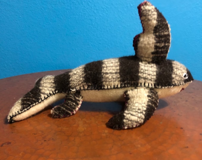 Hand Sewn Stuffed Animal Shark Plush Toy