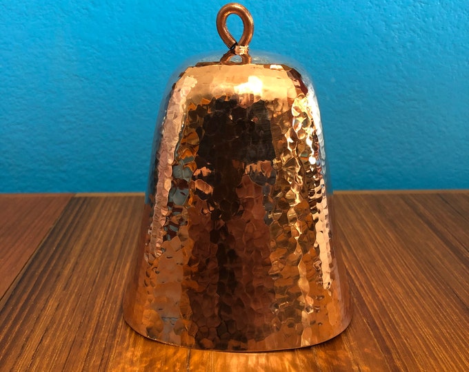 Pure Hammered Copper Cowbell (4")