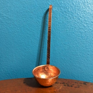 Pure Hammered Copper 4oz Ladle