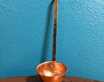 Pure Hammered Copper 4oz Ladle