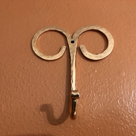 Handcrafted Large Pure Copper Wall Hook Decorative Coat Hooks Etsy