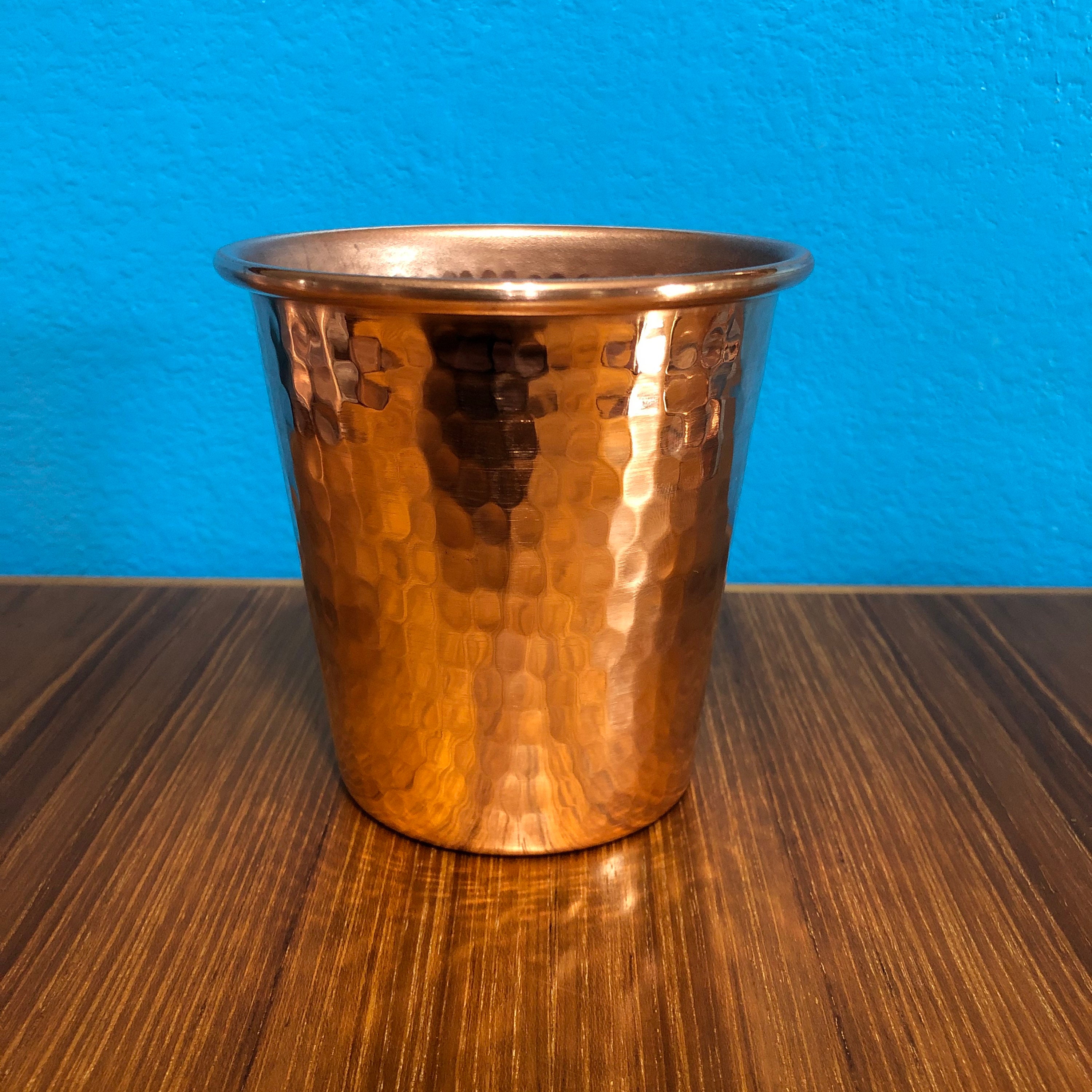 18oz Pure Hammered Copper Tumbler Water Cup