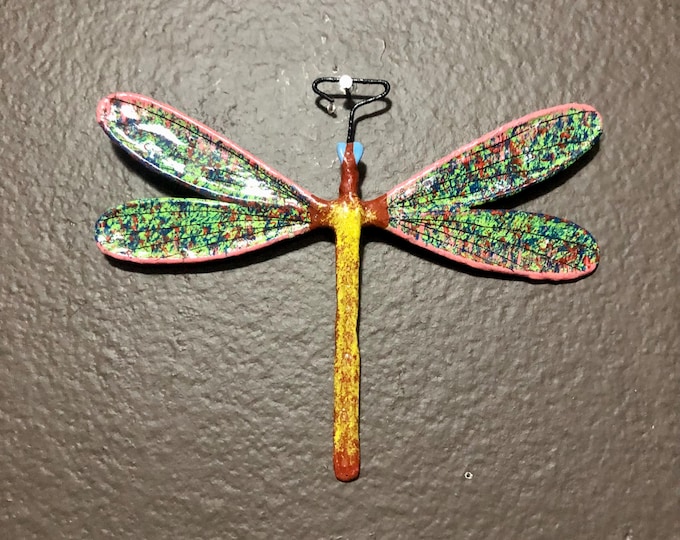 Paper Maché Dragonfly Wall Ornament from Izamal, Yucatán, Mexico