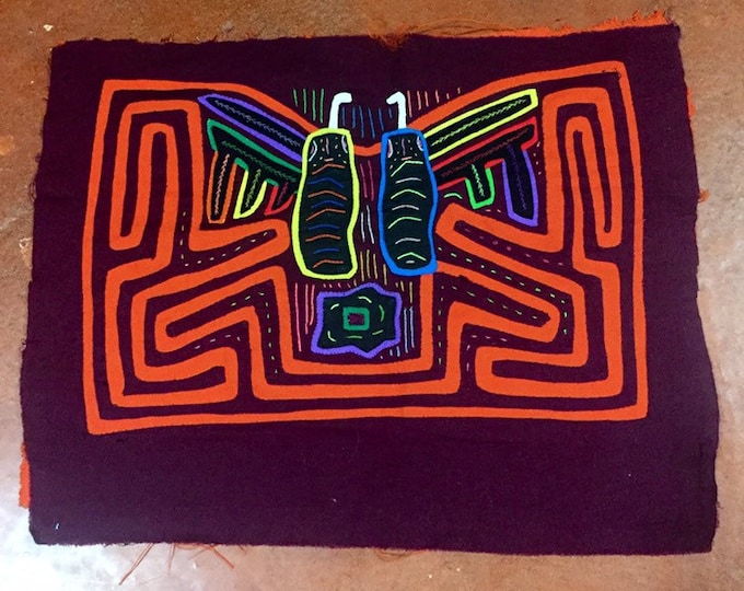 Hand Stitched Kuna Mola Art (approx. 16" x 12")