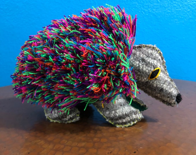 Hand Sewn Stuffed Animal Porcupine Plush Toy